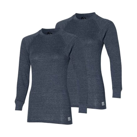 Heatkeeper - Thermoshirt dames - Antraciet - S - 2-Stuks - Thermokleding dames