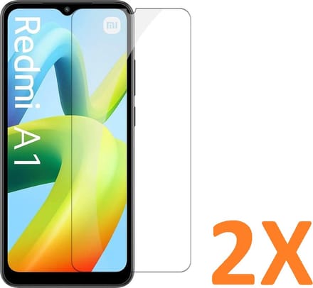 Screenprotector Glas - Tempered Glass Screen Protector Geschikt voor: Xiaomi Redmi A1,A1+,A2,A2+ - 2x