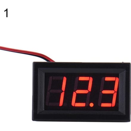 DC 3,2-30V tweedraads voltmeter LED-paneel Digitale display spanningsmeterapparaat rood
