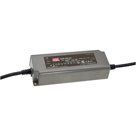 MEAN WELL NPF-90-12 LED-driver, LED-transformator Constante spanning, Constante stroomsterkte 90 W 7.5 A 7.2 - 12 V/DC Niet dimbaar, PFC-schakeling,