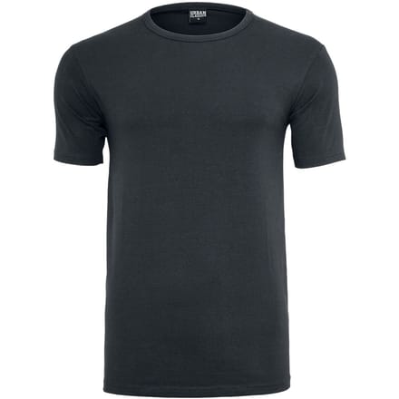 Urban Classics T-shirt - Fitted Stretch Tee - S tot 5XL - voor Mannen - zwart