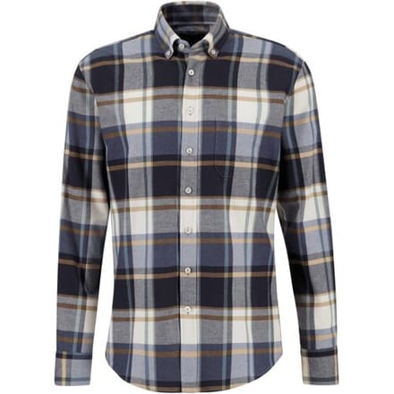 Fynch-Hatton Overhemd Classic Large Checks Navy / male