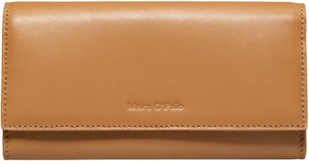 Marc O'Polo Leren Portemonnee Jessie Combi Wallet True Camel Bruine