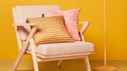 KAAT Toba sierkussen - Yellow - 43x43