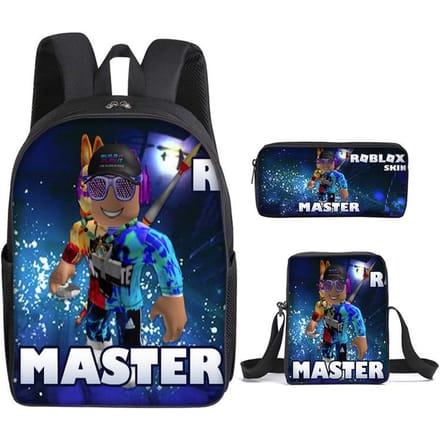 Roblox Student Schooltas Basisschool en Middelbare School Rugzak Modetrend Rugzak Drie Delig Set Backpack