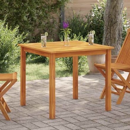 vidaXL - Tuintafel - 85x85x74 - cm - massief - acaciahout