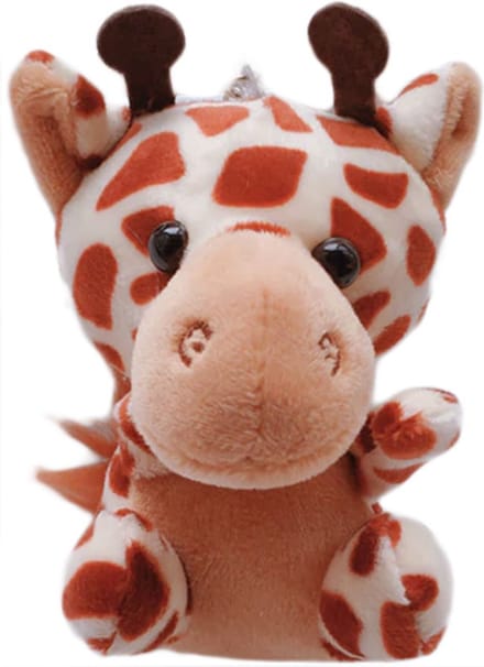 DW4Trading Pluche Dieren Sleutelhanger - Giraffe - 11 cm