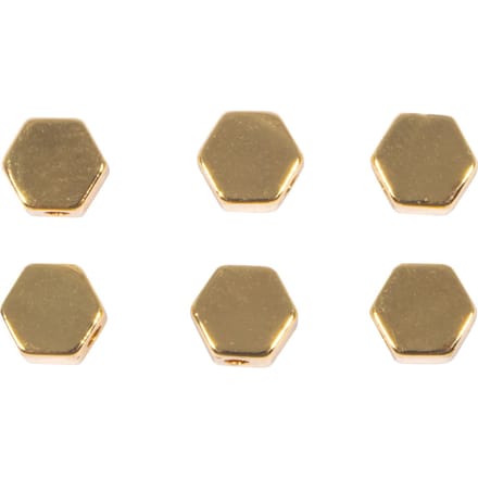 Metalen kralen "Hexagon" - Goud