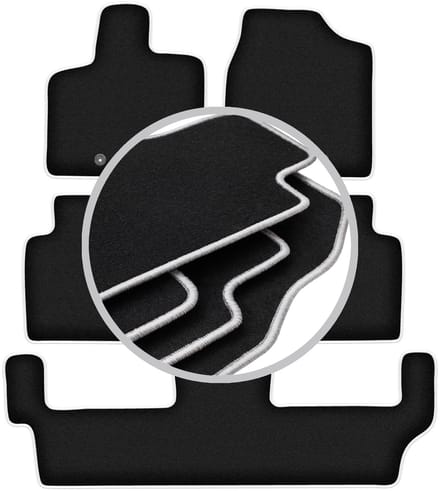 CARLUX-SILVER automatten voor: Dodge Caravan IV 7-zits (2008-2016)