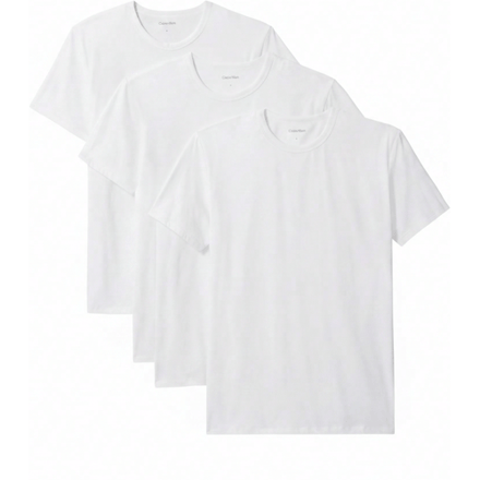 Calvin Klein heren 3P O-hals shirts wit