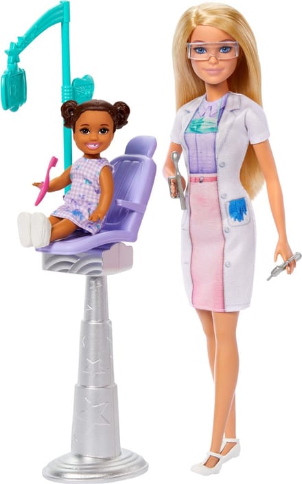 Mattel Barbie tandarts pop - educatief speelgoed - rollenspel.