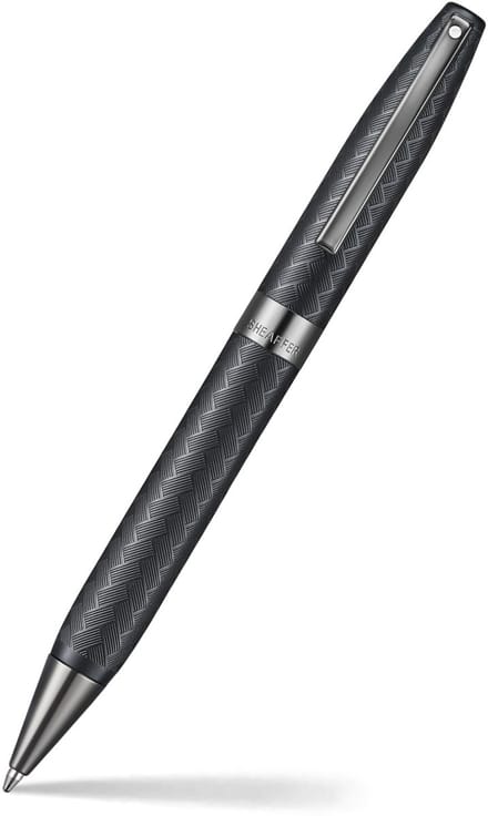 Sheaffer Balpen Legacy 9066 chevron matte black, gun metal metal trims