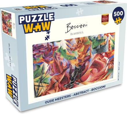 Puzzel Oude meesters - Abstract - Boccioni - Legpuzzel - Puzzel 500 stukjes