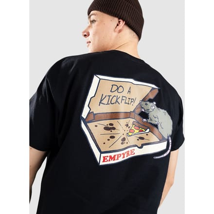 Empyre Pizza Rat T-Shirt zwart