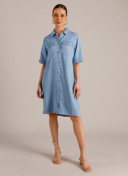 YEST Marcia One pieces - Light Denim Bleached - maat 46