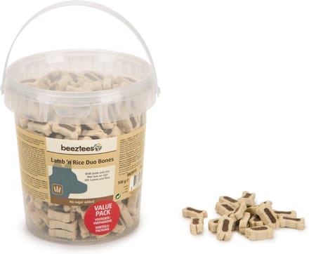 Beeztees lam en rijst duo bones 500 gram
