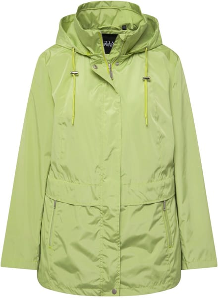Ulla Popken - Dames - HYPRAR Windbreaker-jas waterafstotend capuchon - Limoengroen - Maat 46+