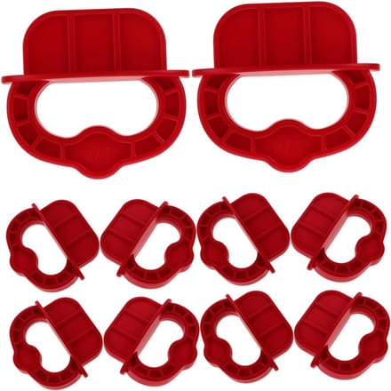 Deck Board Spacers - Houtafstandhouders - Terras Leggen - Consistente Afstand - 24 Stuks - Rood