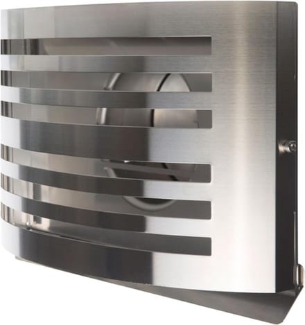 Overdruk Ventilatierooster Alfa 12.5 cm Geborsteld RVS