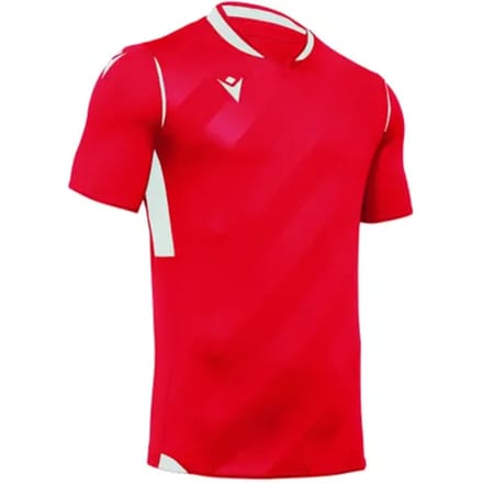 Macron Kimah Shirt Korte Mouw Heren - Rood / Wit | Maat: M