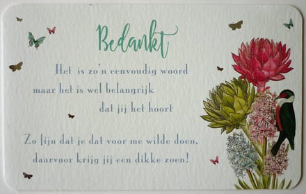 The Art Group - wenskaart Caring Words - Bedankt