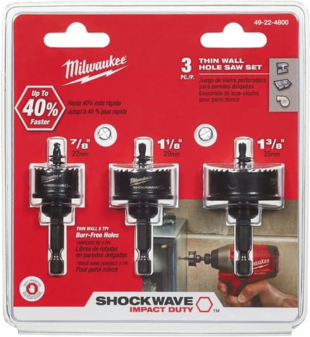 Slagdoppen Set 22, 29 en 35 mm voor Impact Gereedschap