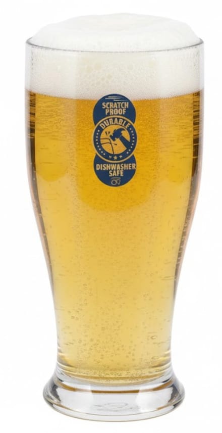 Excellent Houseware Bierglas - 520 ml - onbreekbaar kunststof - herbruikbaar