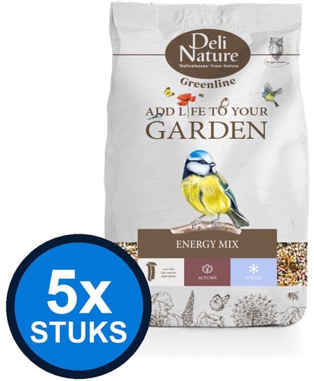 5x Deli Nature - Greenline energy mix 2kg - Vogelvoer - 2 kg