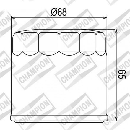 champion oliefilter voor triumph 800 speedmaster 2003 tot 2004 cof091 nieuw