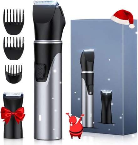 Lichaam Groomer - Verwisselbare koppen, USB - Oplaadbaar, Waterdicht - Nat/Droog - Zilver