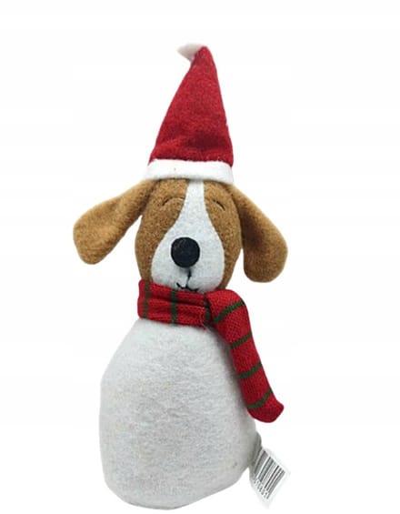 Kerst Deurstopper Hond - 25 cm