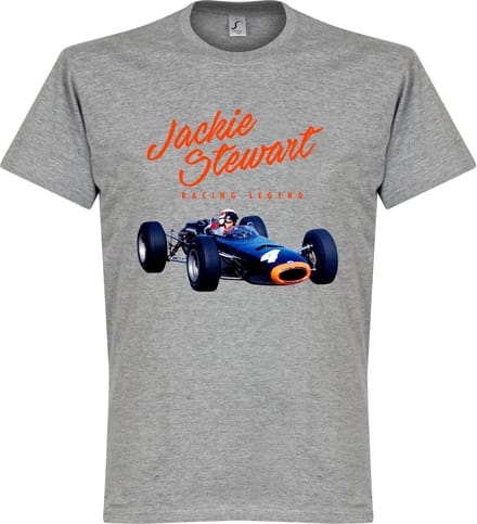 Jackie Stewart Monaco T-Shirt - Grijs - L