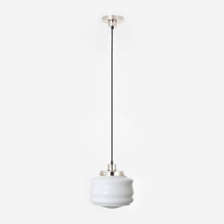 Hanglamp aan snoer Bakery 20's Nikkel - Art Deco Trade