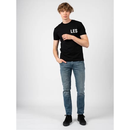 Les Hommes T-shirt Mannen zwart