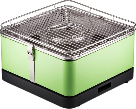 Style N Cook Tafel BBQ - BBQ Houtskool - 33x33 cm - Groen - Barbecue - Cadeau