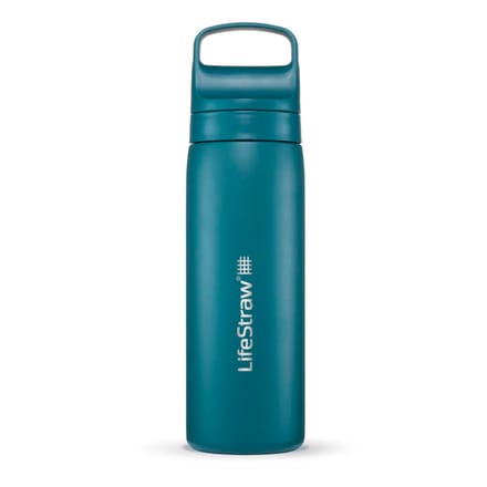 LifeStraw Go 2.0 Stainless Steel Water Filter Bottle - 500 ml - Laguna Teal