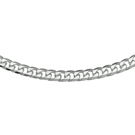 Juwelier Emo - Gourmet Ketting Zilver 925 - Gerhodineerd - Breedte 6mm - Lengte 45CM