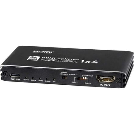 My Wall 8K HDMI Splitter 1 in 4 out HDMI-splitter