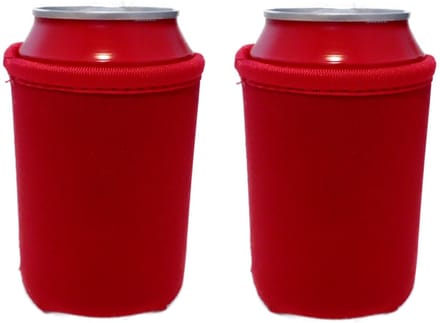 EIZOOK 2 stuks Rode koelhoud hoesjes voor blikjes - koelen