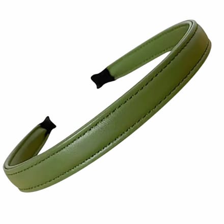 Haarband Groen Leer 2 cm Breed - Charme Bijoux