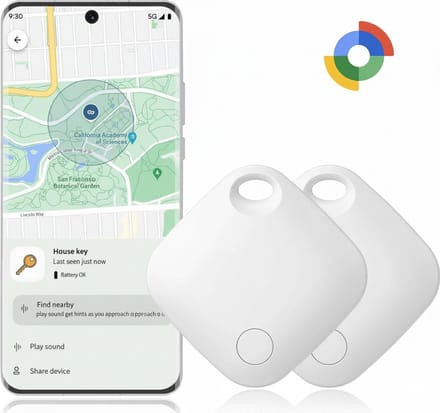 Android Tracker- 2 stuks - Smart Tracker - Bluetooth Tracker - Real-time Tracking - Werkt met Google Find My Device