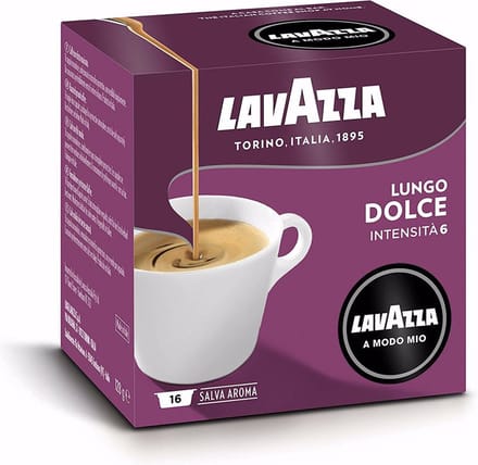 Lavazza A Modo Mio Lungo Dolce Caps - 16 pcs