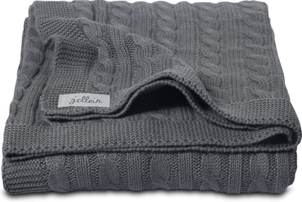 Jollein Deken Cable 75x100 cm - Antraciet