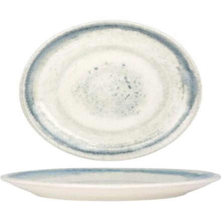 Bonna Serveerschaal - Rivus Line - Porselein - 36x28 cm - set van 2