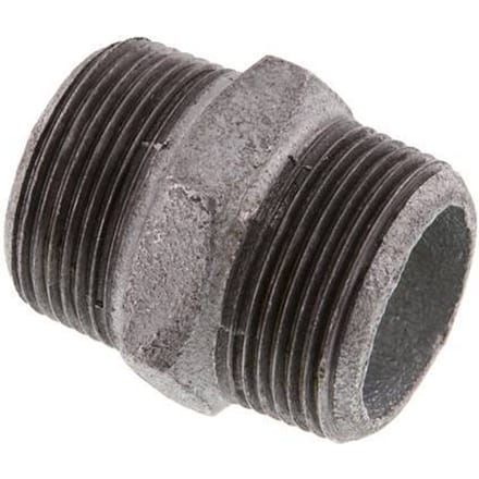R 1 1/4'' Verzinkt Gietijzeren Borstnippel 25 Bar [2 Stuks]