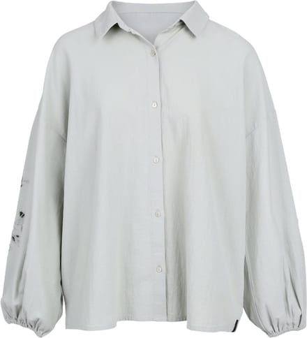 Brunotti - Maysa - Top Aqua Grey - Dames - 100% Katoen - Relaxed Fit - Lichtgewicht - S