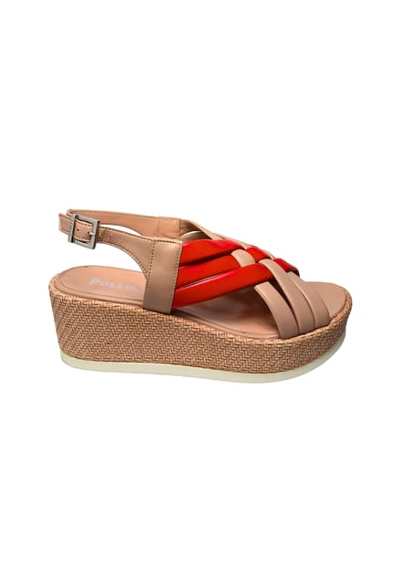 sa16085G9enap50B Pollini Vrouwen Nappa Multicolor