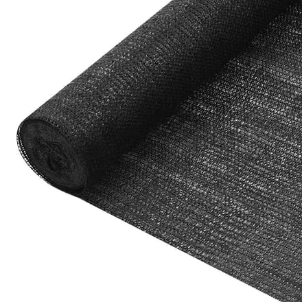 vidaXL - Privacynet - 75 - g/m² - 3,6x50 - m - HDPE - zwart