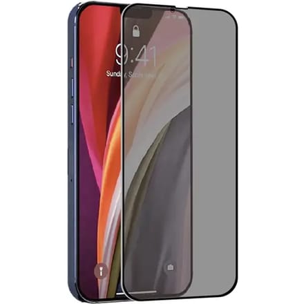 Gehard Glas Geschikt voor Apple iPhone 13 Pro Max 9H Tiger Glass Muvit Omtrek Zwart