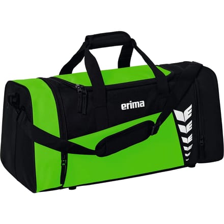 Erima Six Wings (Medium) Sporttas Met Zijvakken - Zwart / Green | Maat: M